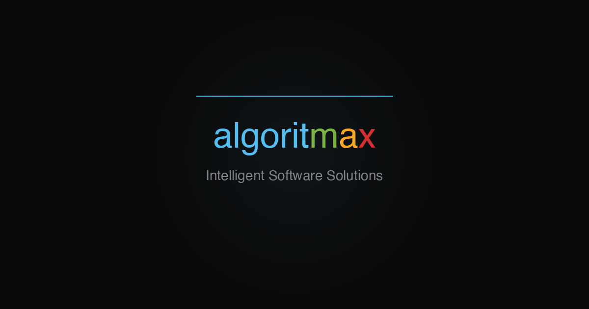 Algoritmax — Intelligent Software Solutions